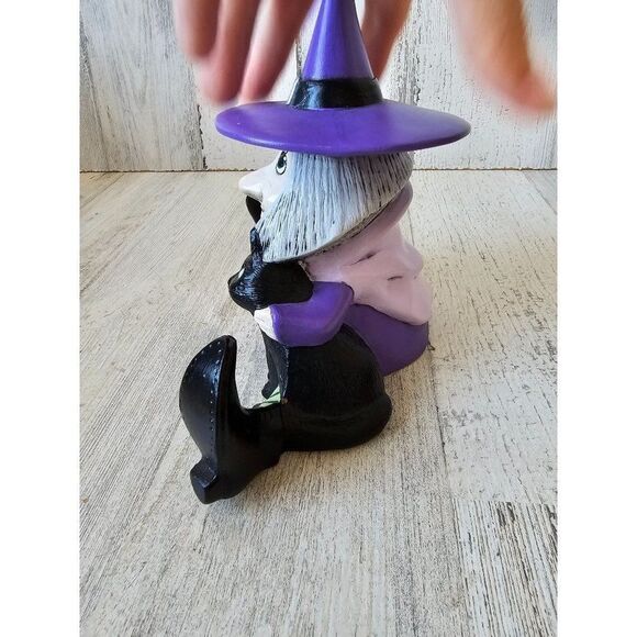Ceramic vintage witch cat Halloween decor pumpkin - Picture 4 of 7